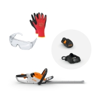 Akumulatorowe nożyce do żywopłotu STIHL HSA 30 w zestawie z akumulatorem AS 2 i ładowarką AL 1