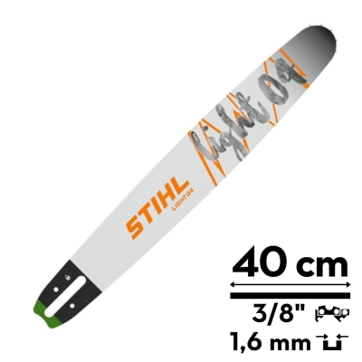 Prowadnica STIHL Light 04 o długości 40 cm, podziałka 3/8",  szerokość 1,6 mm
