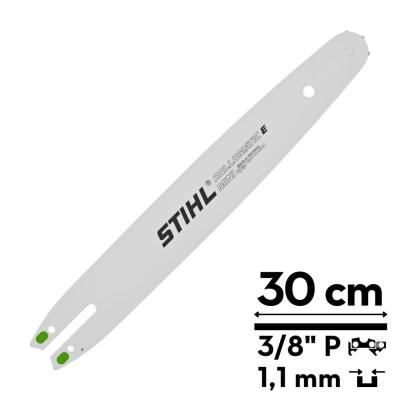 Prowadnica STIHL Rollomatic E Mini o długości 30 cm, podziałka 3/8" P, szerokość 1,1 mm