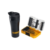 zestaw bitow koncowek i wiertel do metalu 25 szt dewalt dt70707-qz tough case+ z kubkiem termicznym zawartosc.jpg