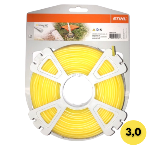 Żyłka tnąca okrągła STIHL 3,0 mm x 53 m (żółta) do kos mechanicznych.png