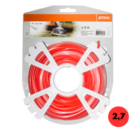 Żyłka tnąca okrągła STIHL 2,7 mm x 65 m (czerwona) do kos mechanicznych.png