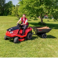 przyczepka ogrodowa do traktorow alko ct 400 combi trailer premium, ladownosc 400 kg, funkcja wywrotu praca uzycie.jpg