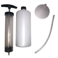 Zestaw do odsysania oleju i paliwa z pompką i zbiornikiem 1 l