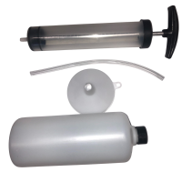 Zestaw do odsysania oleju i paliwa z pompką i zbiornikiem 1 l-częsci 2