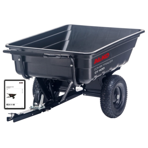 przyczepka ogrodowa do traktorow alko ct 400 combi trailer premium, ladownosc 400 kg, funkcja wywrotu zestaw zawartosc.jpg