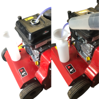 Zestaw do odsysania oleju i paliwa z pompką i zbiornikiem 1 l -użycie