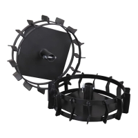 Koła metalowe do glebogryzarki Hortmasz HGS 155 L, HGS 155 B, BK 55