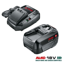 Zestaw zasilający AL-KO 18 V Comfort akumulator B75 Li 4,0 Ah i ładowarka  C50 Li 3,0 A Bosch Home And Garden Compatible