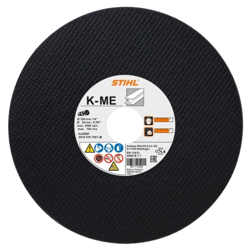 stihl k-me tarcza tnaca korundowa do metalu, stali 350 mm x 20 mm do przecinarek.jpg