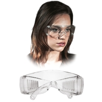 Okulary ochronne robocze przeciwodpryskowe REIS GOG-ICE T, przezroczyste,  EN 166