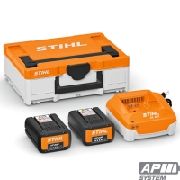 Zestaw zasilający STIHL AP Power Box 1, 2x akumulatory AP 200 4,8 Ah i ładowarka AL 301 6,5 A, w walizce Battery Box S