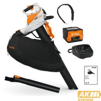 Odkurzacz, dmuchawa i rozdrabniacz STIHL SHA 56 z workiem 40 l, w zestawie z akumulatorem AK 20 i ładowarką AL 101