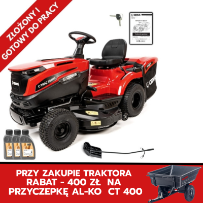 Cedrus traktorek kosiarka Cedrus C-TRAC-102HC z koszem 245 l