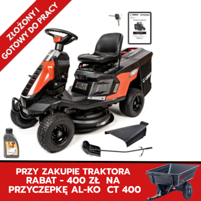 Traktor ogrodowy rider Cedrus C-TRAC-65MC z koszem 150 l