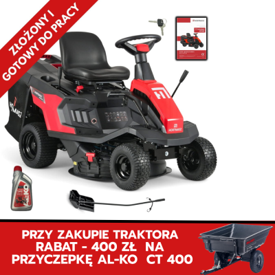 Traktorek Hortmasz HRS LX 66 M L224 ogrodowy z koszem 150 l