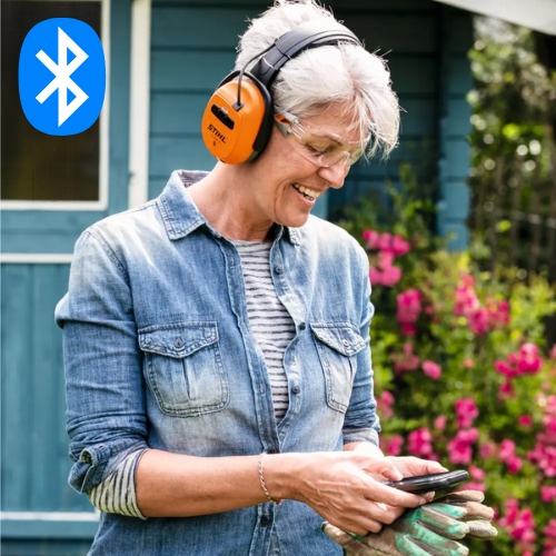 stihl dynamic gb 29 modul bluetooth do sluchania muzyki i odbierania polaczen w nausznikach przeciwhalasowych stihl