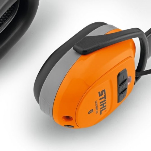 stihl dynamic gb29 wygodne regulowane poduszki w sluchawkach nausznikach ochronnikach sluchu z mozliwoscia rozmow i sluchania muzyki stihl