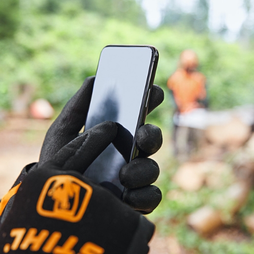stihl function sensotouch 10l mozliwosc obslugi ekranow dotykowych w rekawicach ochronnych roboczych stihl