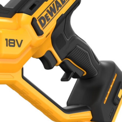 dewalt dcmpp568pq-qw w zestawie z akumulatorem dcb184 5,0 ah i ladowarka dcb115 4,0a wygodna ogumowana rekojesc i podwojny spust w sekatorach akumulatorowych dewalt