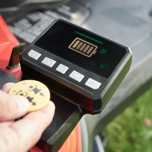 alko erider r74.5 li premium 36v z 4x akumulatorami 8ah ekran z wyswietlaczem w traktorach koszacych akumulatorowych alko