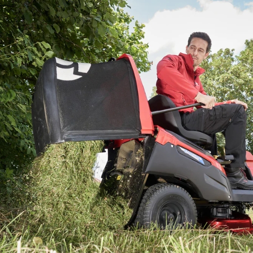 alko e rider r 74.5 li 36 v premium w zestawie z 4x akumulatorami 8,0 ah pojemny kosz na trawe w ciagniczkach ogrodowych na akumulator alko 